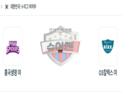 2023년 11월 17일 19:00 V-리그 여자 국내프로배구 흥국생명 vs GS칼텍스 스포츠 분석