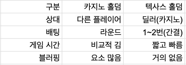 카지노 홀덤